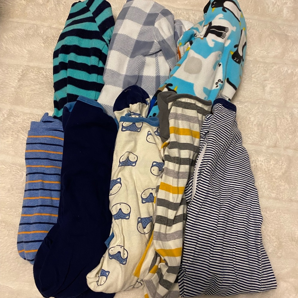 COPY - Baby boys footed pajamas